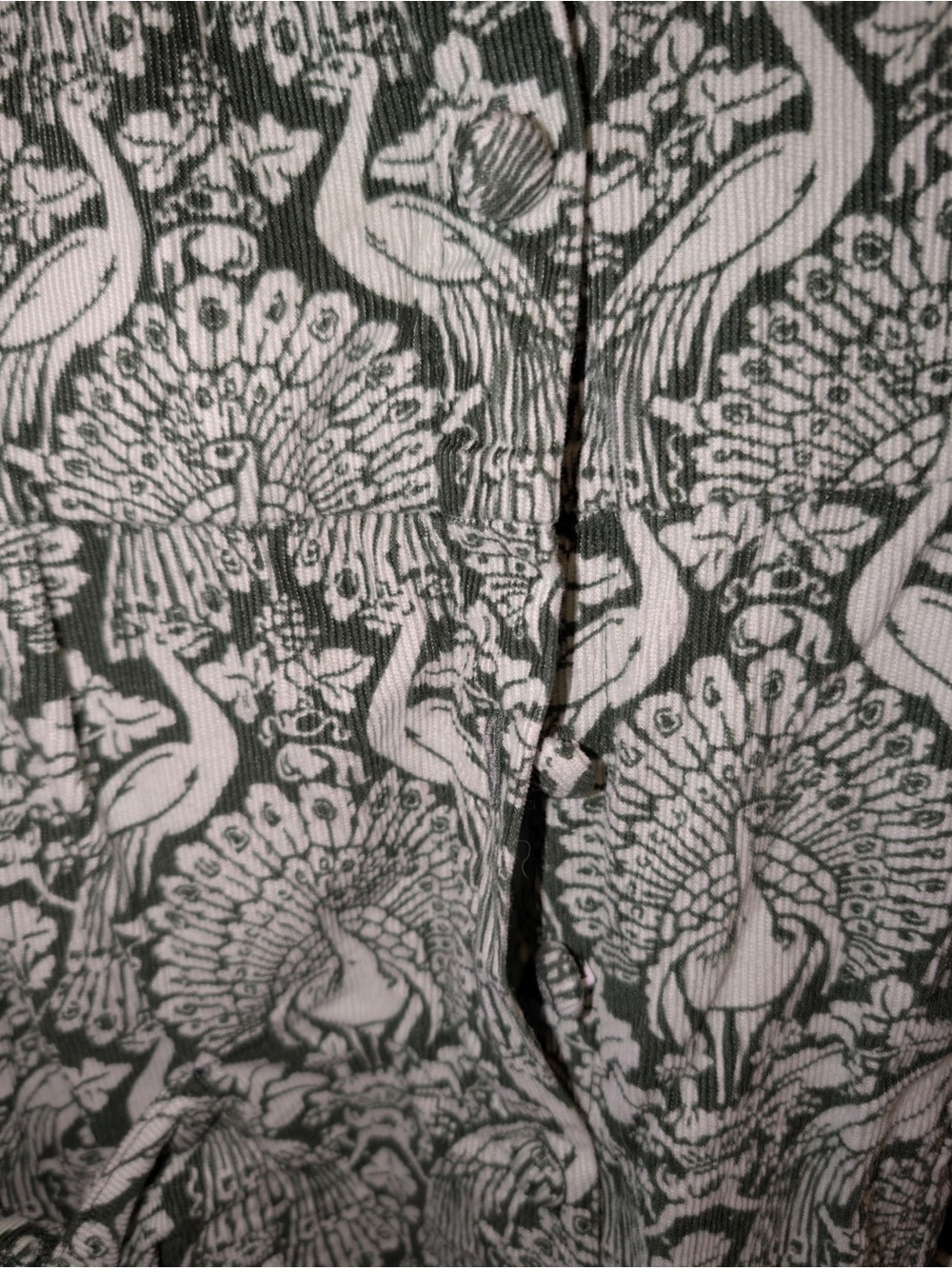 Hunter & mint Green Peacock Bird Print Sleeveless Jumpsuit - Picture 5 of 5